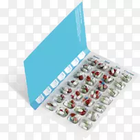 药盒和药箱药房治疗病人-片剂