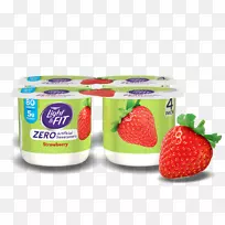 草莓希腊料理糖代酸奶Yoplait-草莓酸奶