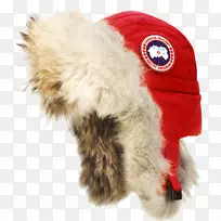 加拿大鹅皮革头盔帽子皮大衣运动生活-加拿大鹅