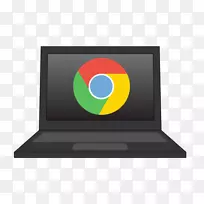 笔记本电脑Chromebook谷歌铬剪贴画-信息图书剪贴画