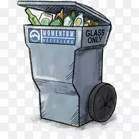垃圾桶、废纸篮、回收箱、树形玻璃回收