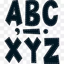 字母大小写字体家族手写字体字母表字体