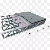 屋面建筑工程地板钢框架刨花板