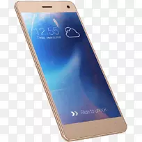 Innjoo光环智能手机LTE手机407 GR功能电话Yezz无线-Yezz 4.5e lte(银)双核cpu