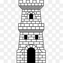 防御工事塔城堡剪贴画-城堡