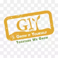 GIY爱尔兰GIY咖啡馆和食品教育中心生长总部社交媒体标识-喜力国际