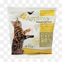 猫食小猫以鸡为食狗猫