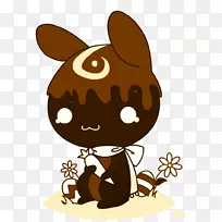 复活节兔子巧克力兔食巧克力兔