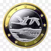 1欧元硬币2欧元硬币1欧元硬币