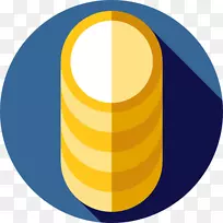 硬币银行活期存款电脑图标硬币