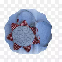 纺织品microsoft蔚蓝花瓣图案