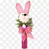 切花复活节兔花设计花束-花束