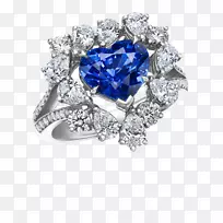 蓝宝石珠宝首饰胸针-蓝宝石