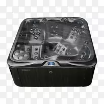 热水浴缸SPA蓝宝石塑料电子产品.黑色大理石