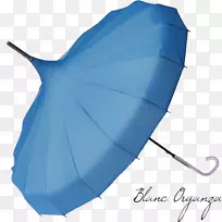 雨伞婚姻蓝木偶碧蓝天蓝色雨伞