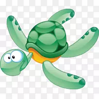 海龟水生动物剪贴画
