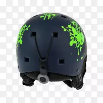 自行车头盔摩托车头盔滑雪雪板头盔绿色滑雪自行车头盔