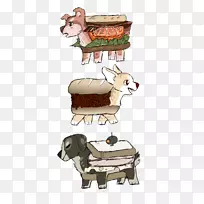 狗牛、马、羊、狗