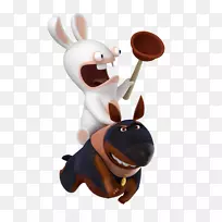 兔子回家大爆炸兔子：活着&踢Xbox 360岛屿三角洲