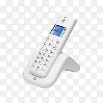 摩托罗拉t 301黑色硬件/电子电话无线数字增强无绳通信