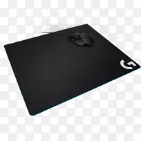 电脑鼠标垫游戏鼠标垫罗技游戏g 240织物黑色电脑鼠标