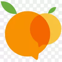 普通话橙色桌面壁纸电脑苹果夹艺术电脑