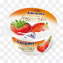 草莓酸奶食品奶油-草莓酸奶