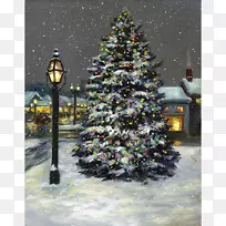 圣诞树罗伯特a。蒂诺画廊假日站在一个影子圣诞节装饰品-圣诞树