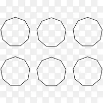 白线艺术点角字体角