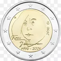 欧元硬币2欧元纪念币2欧元硬币