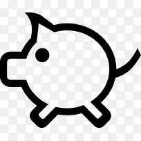 家用猪电脑图标符号-猪