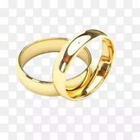 结婚戒指珠宝金耳环结婚戒指