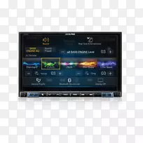 卡雷阿尔卑斯电子汽车导航系统无线电车辆音频命令装置