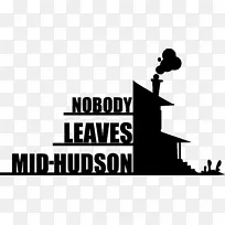 没有人离开中哈德逊标志组织品牌纽约市-人