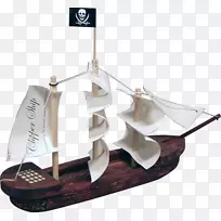 海盗伊莱惠特尼博物馆埋藏海盗宝藏神话-船模盆地