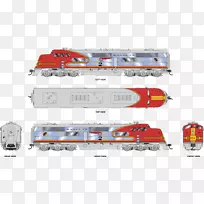 铁路运输emc e1型机车电动柴油列车