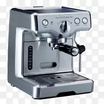 浓缩咖啡机胃背设计浓咖啡先进的脚手架设计浓缩咖啡机-15巴-黑色/不锈钢-咖啡