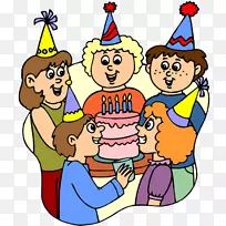 生日蛋糕祝派对剪贴画-生日