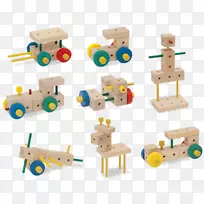 建筑工程木结构集玩具块斗牛士玩具，s.r.o-婴儿木器玩具