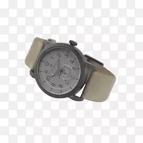 泰坦公司手表表带紫色皮革手表