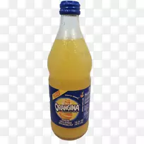 橙汁饮料橙汁软饮料玻璃瓶Orangina-饮料