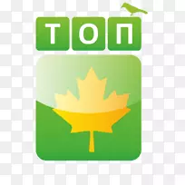 加拿大文字加拿大金枫叶开花植物剪贴画-加拿大