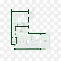 途经加州Rossa maerne建筑平面图-住宅