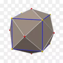 菱形三面体盘状三面体光二十面体对称边光