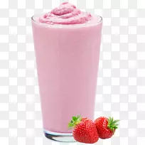 冷冻酸奶奶昔草莓汁保健奶昔草莓饮料