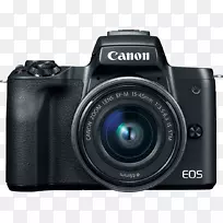 佳能Eos m50佳能透镜安装无镜片可互换镜头照相机