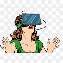 虚拟现实耳机沉浸Oculus裂缝增强现实