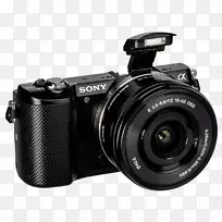 数码单反索尼α6000相机镜头无镜可互换镜头闪光灯照相机镜头
