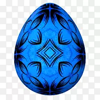复活节彩蛋蓝色剪贴画-复活节彩蛋