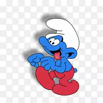 兔蓝精灵原子蚂蚁卡通-蓝精灵